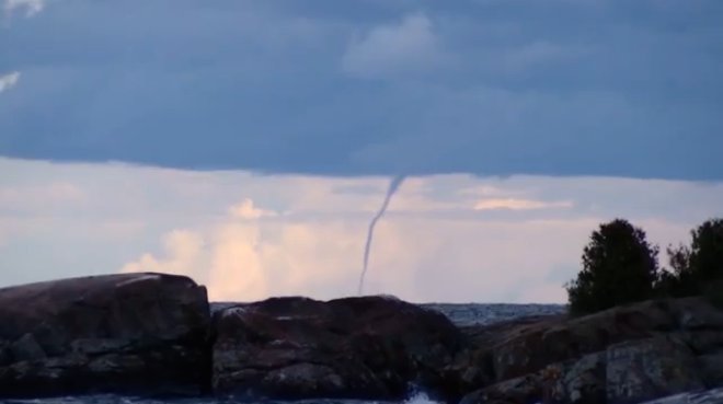Waterspout in Marquette