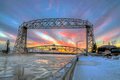 Visit Duluth - Aerial Bridge Winter Sunset