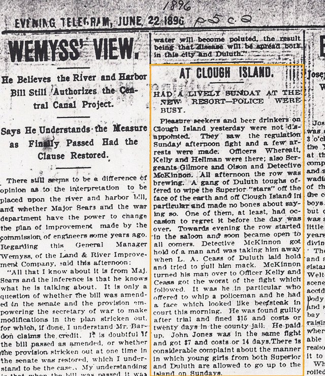 Superior Evening Telegram, June 22, 1896